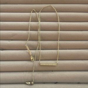 Kendra Scott Gold Bar Necklace